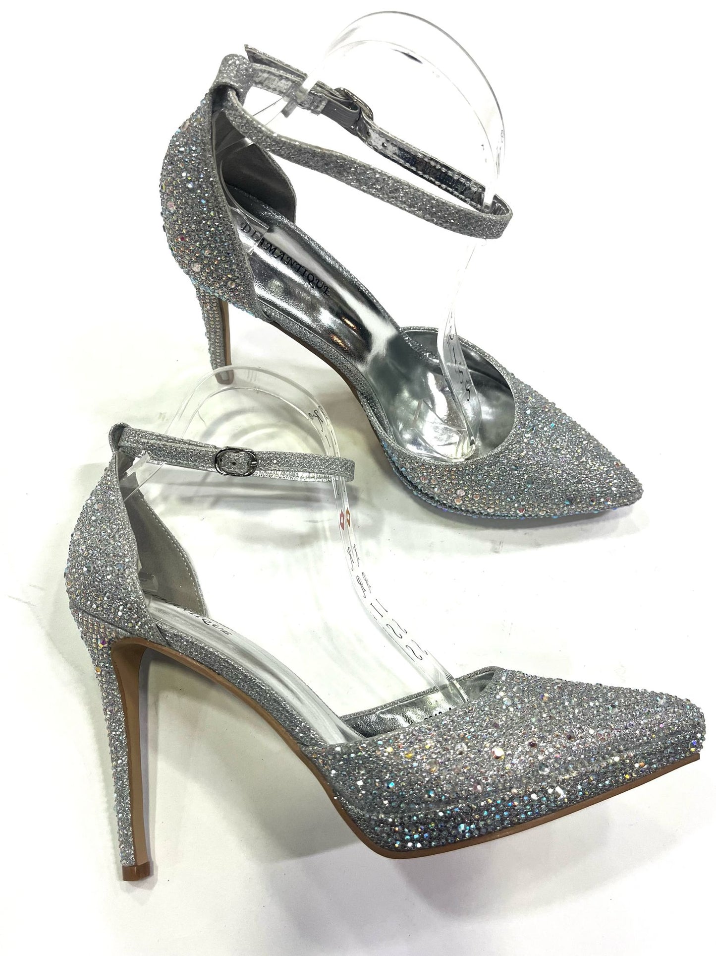 Décolleté Livi con Strass e Cinturino – Tacco 11 cm