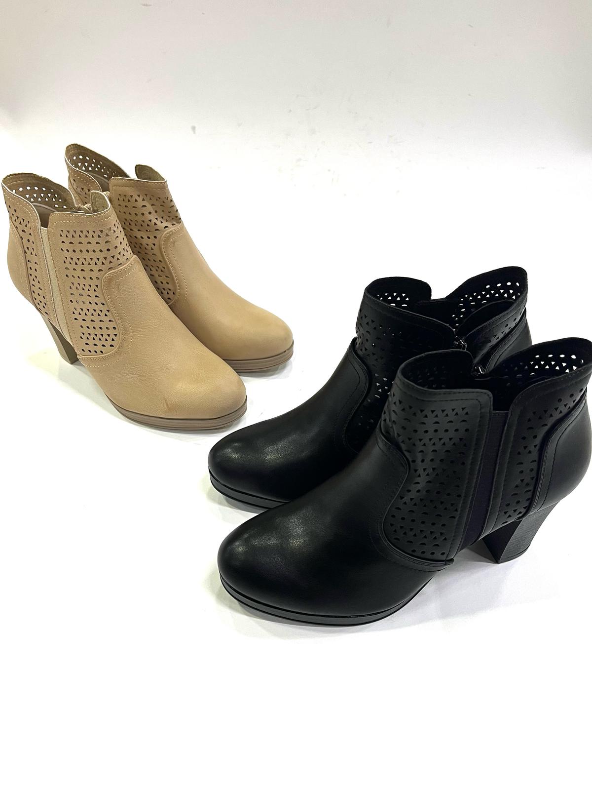 Tronchetto Elly Donna Traforato – Tacco 8 cm