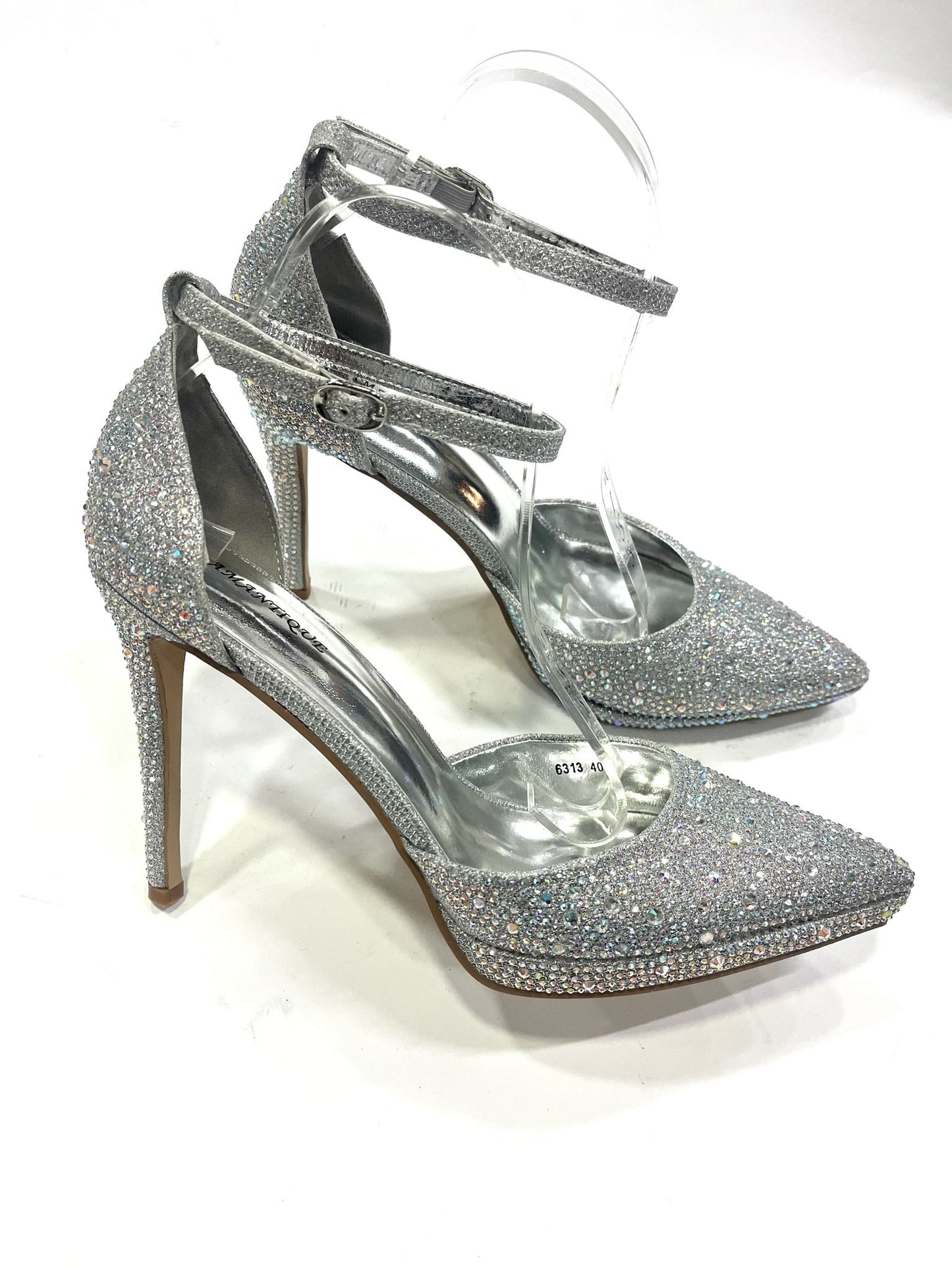 Décolleté Livi con Strass e Cinturino – Tacco 11 cm
