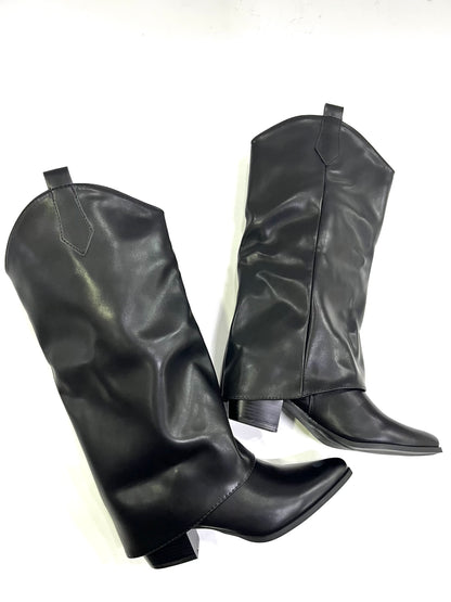 Stivale Texano Morbido  – Tacco 8 cm