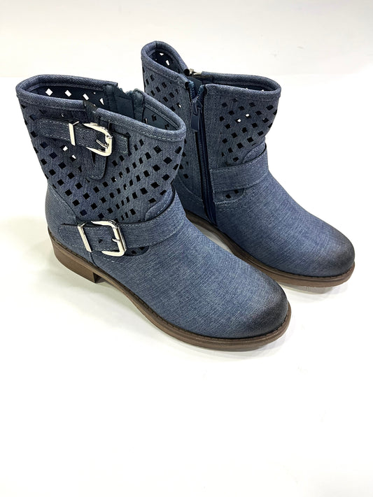 Stivaletto Donna Jeans con Doppia Fibbia