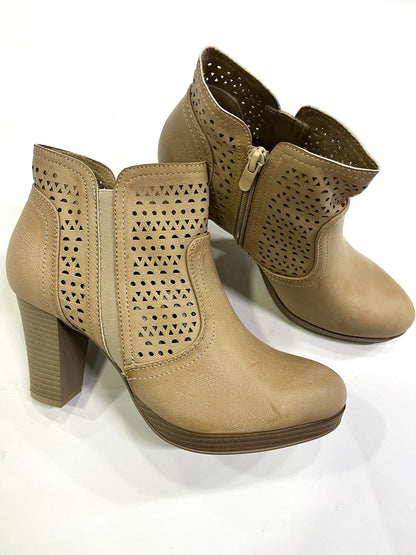 Tronchetto Elly Donna Traforato – Tacco 8 cm